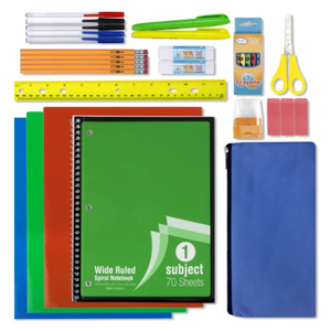 30 Piece School Supply Kit ($10.00/Kit-12/Case) – ELD APPAREL LLC
